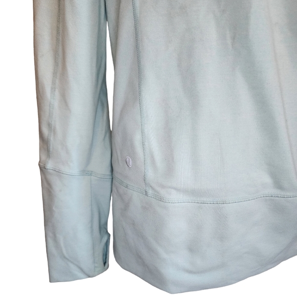 Lululemon In Stride Jacket Heathered Aquamarine / Discover Stripe  Deep Indigo - Picture 10 of 13